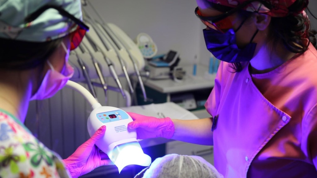 Professional whitening.
